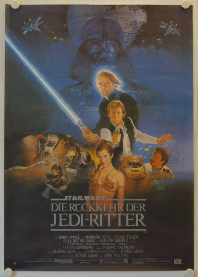 Star Wars - Return of the Jedi original release german double-panel movie poster